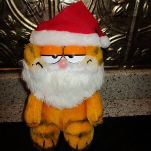 Vintage 1978 Garfield Christmas Plush Santa Clause